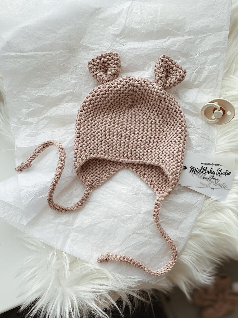 Описание по вязанию детской шапочки с ушками "MOUSE" (версия 2019 года)