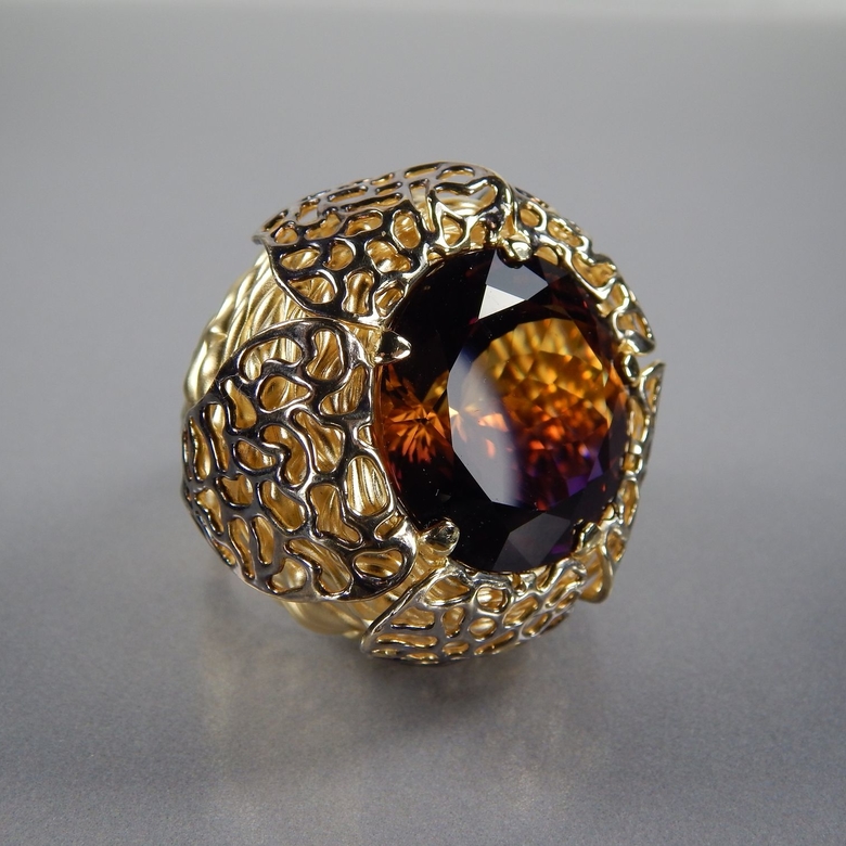 Кольцо с аметрином