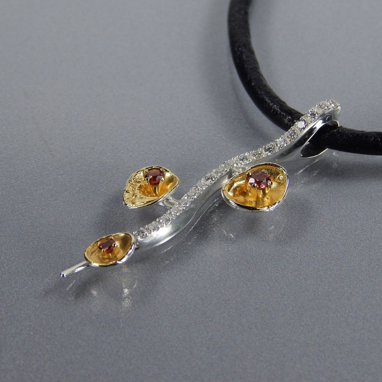 Серебряный подвес Изюм