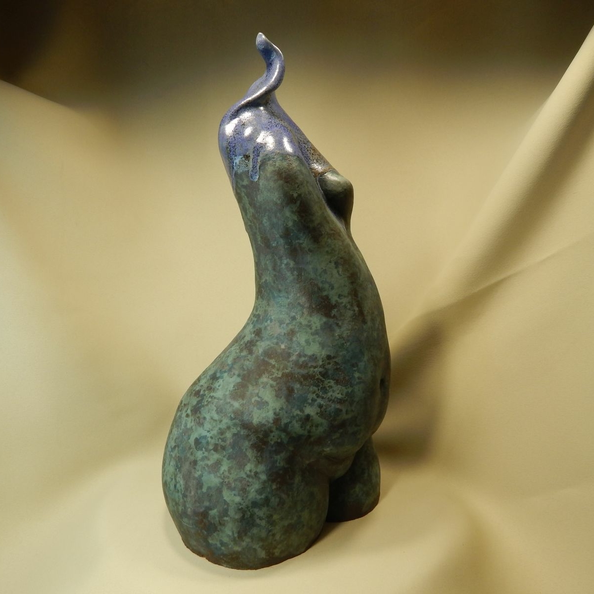 Керамическая скульптура Холодный Огонь