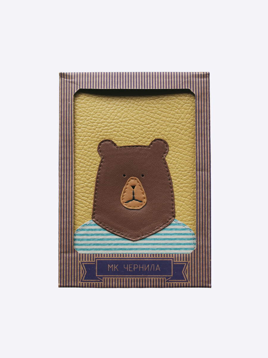 обложка для паспорта МЕДВЕДЬ