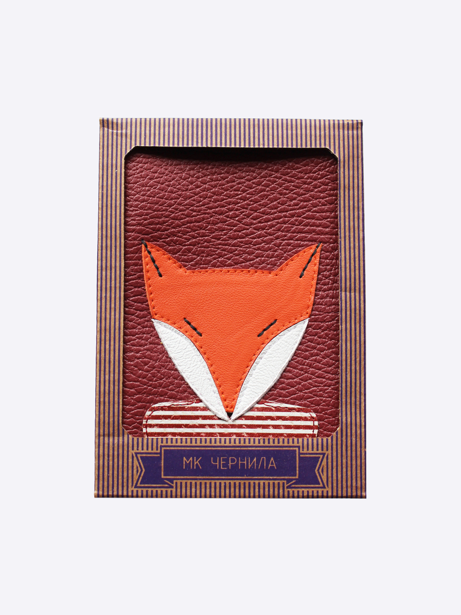 обложка для паспорта ЛИСА