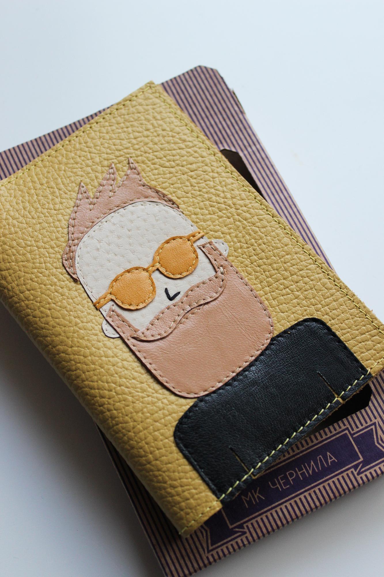 обложка на паспорт, аватар, кастомизация, портрет, кожаный, индивидуальный