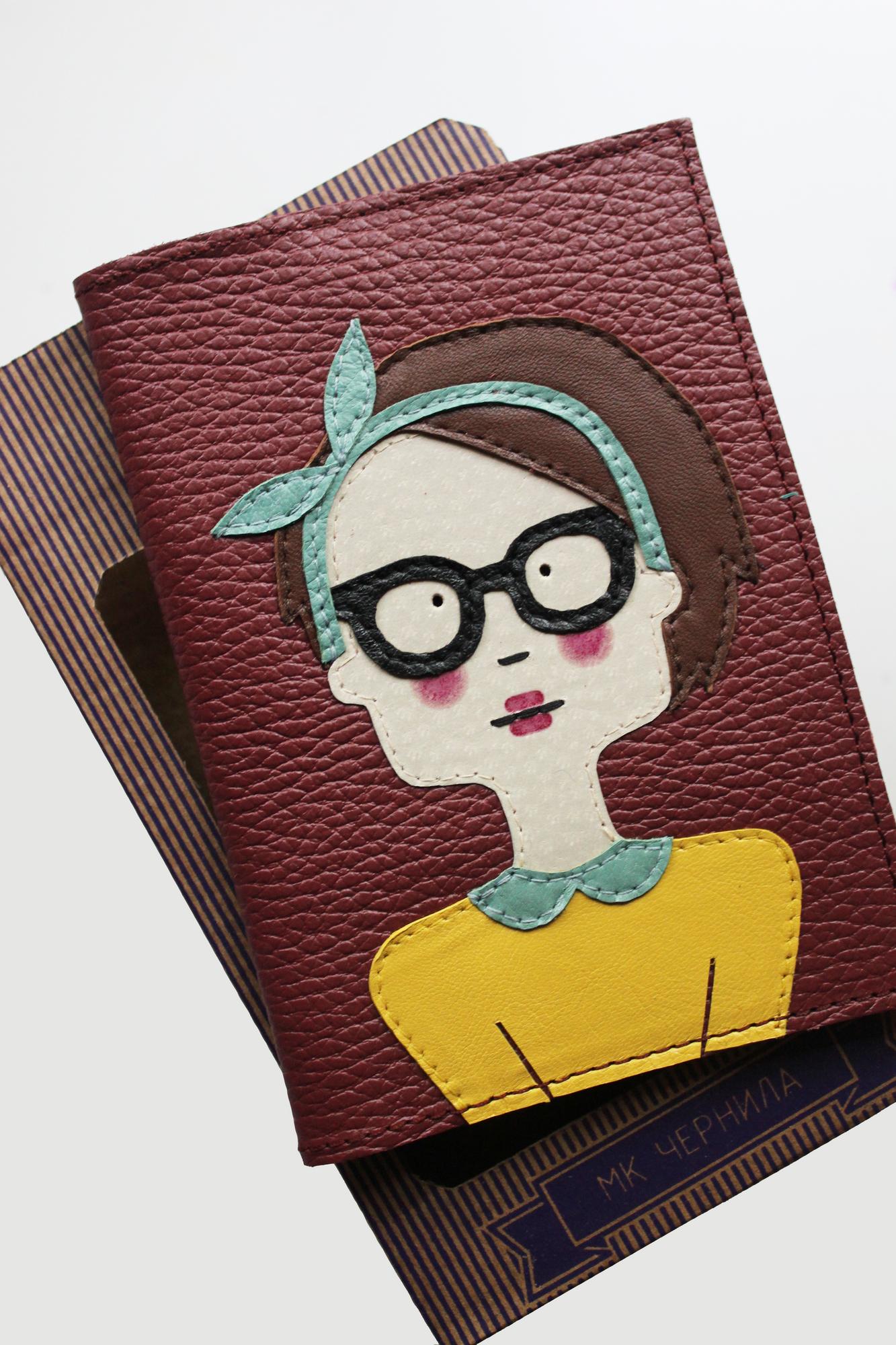 Обложка на паспорт, аватар, персонаж, индивидуальный, кожаный, кастомизация