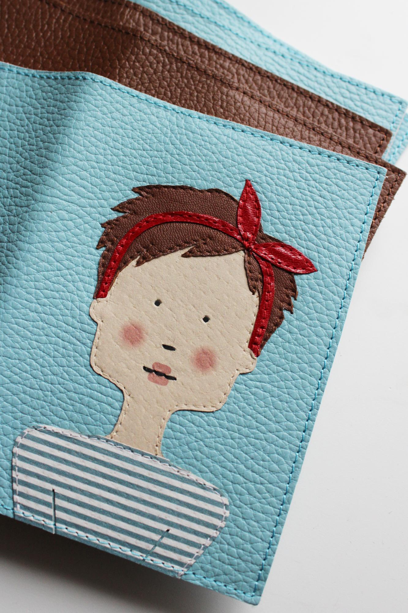 Обложка на паспорт, аватар, персонаж, подарок, кожаная обложка, индивидуальный дизайн