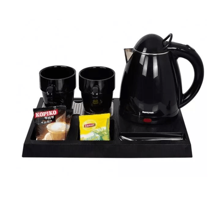 Чайная станция R120 антивандальный, пластик, черный/белый, 363*240*33  Объем: 0,8 литра Мощность: 1000W