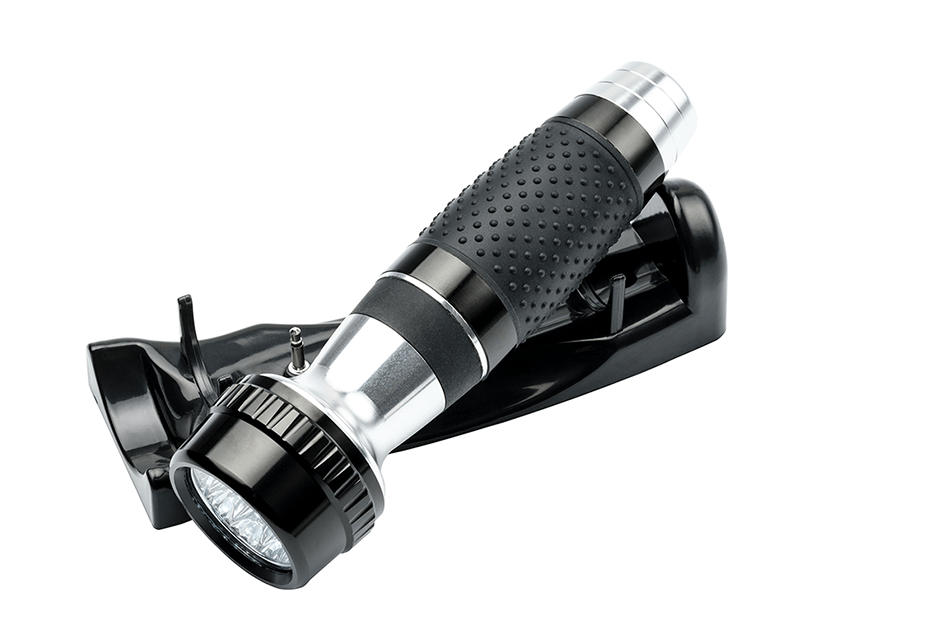 Фонарик гостиничного типа работает от аккумулятора