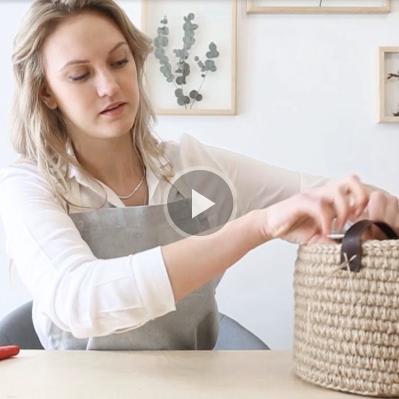 Видео мастер-класс "Интерьерная корзина с ручками"