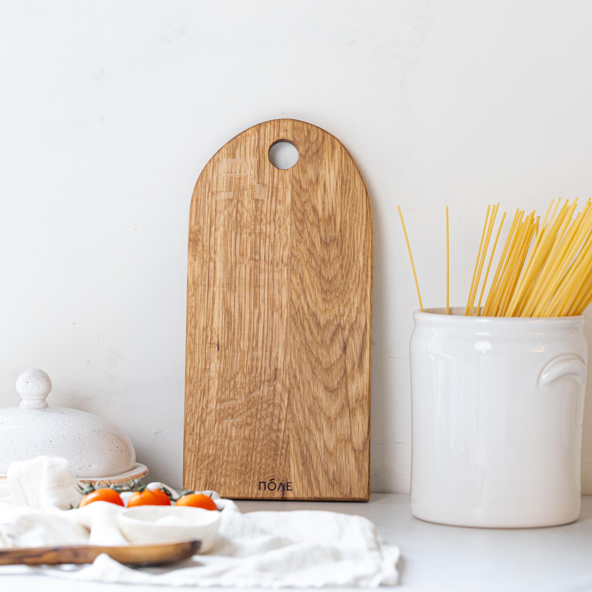 Дубовая доска разделочная без ручки