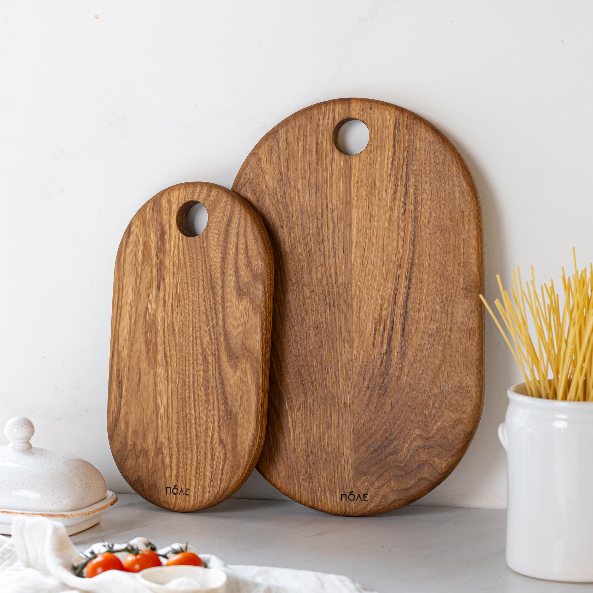 Набор дубовых овальных досок