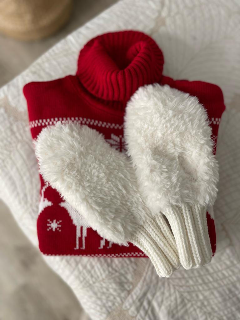 Меховые варежки