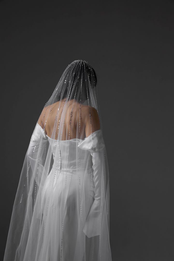 Свадебная фата Нори молоко