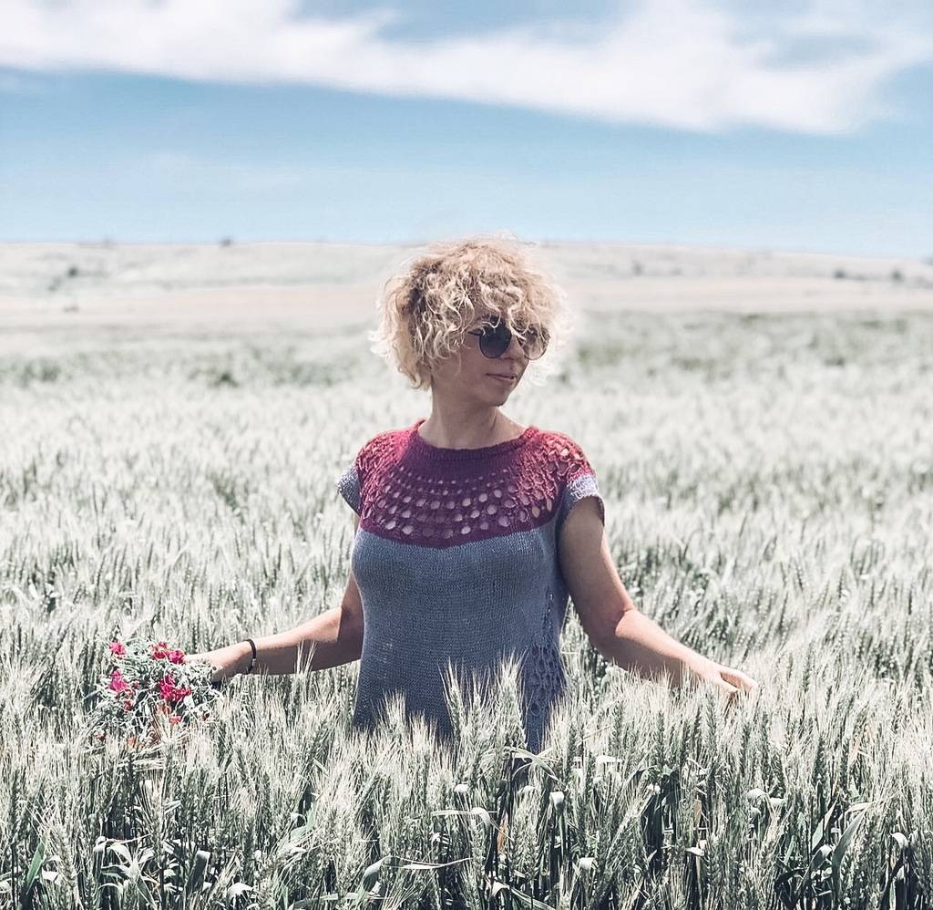 Льняной топ Sea Shells