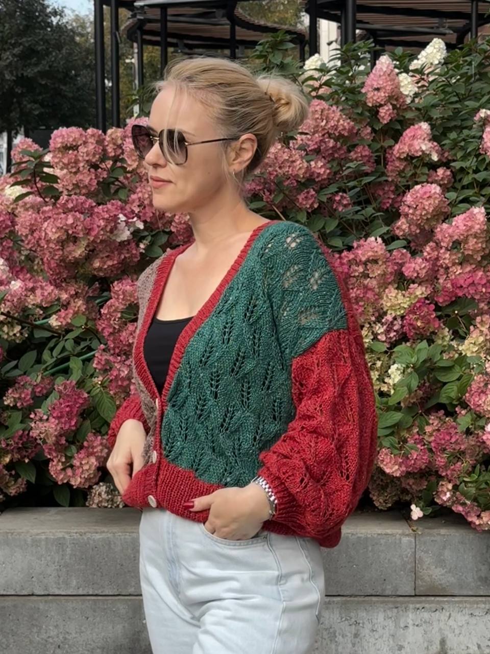 Совместное вязание в телеграмм Кардиган АКВАРЕЛЬ