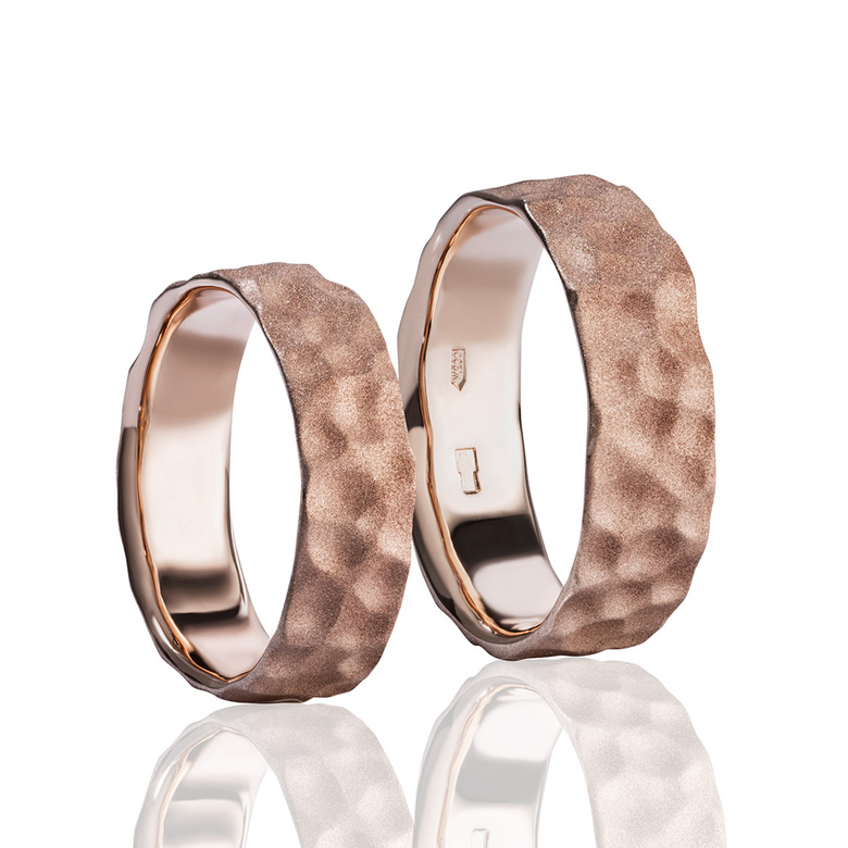 Обручальные кольца "Песчаные дюны" (от 3,5 мм)