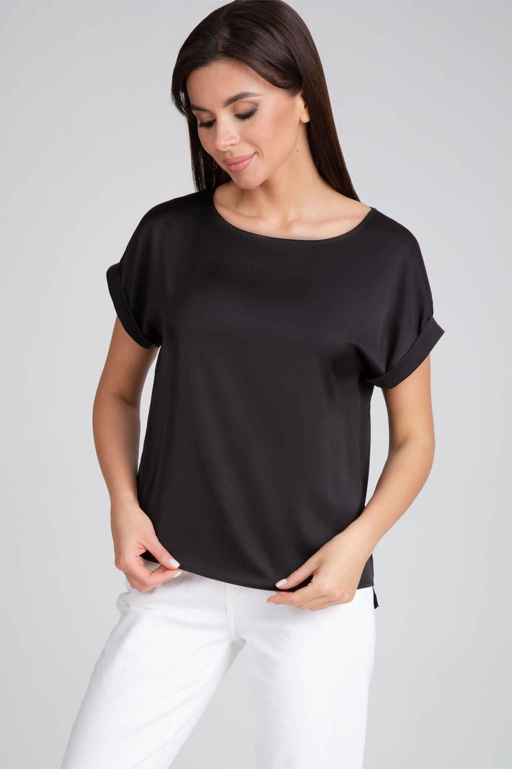 Блузка 402 черный цвет 42-58