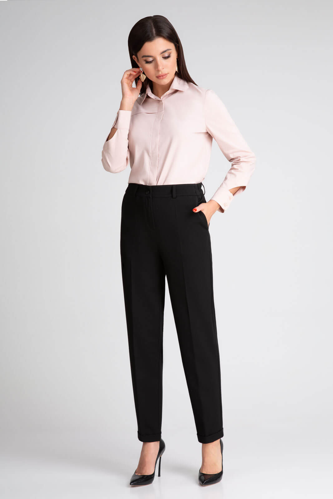 Брюки 303 черный цвет 42-58