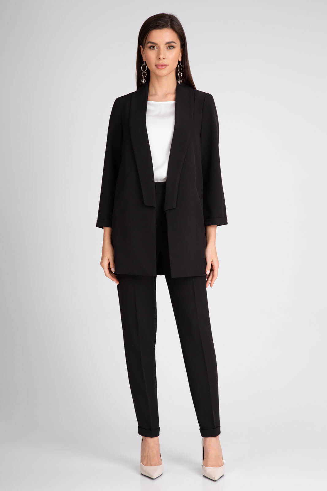 Костюм брючный 10305 черный цвет 42-58