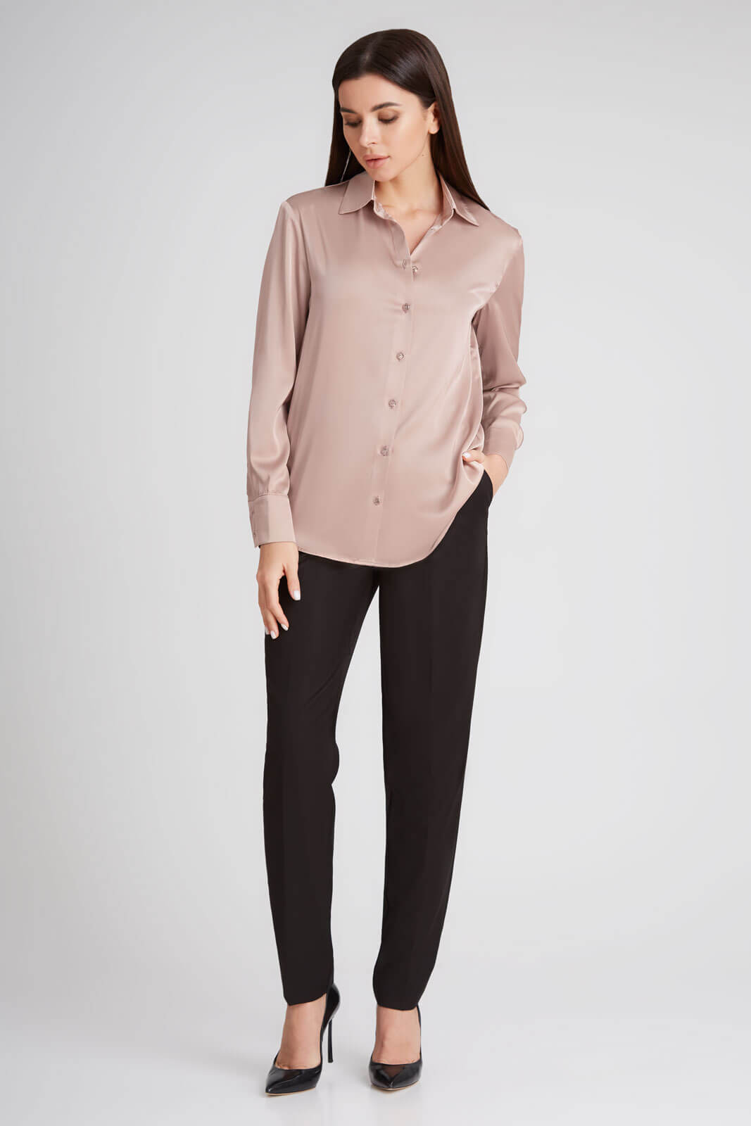 Блузка 416 миндаль 42-58