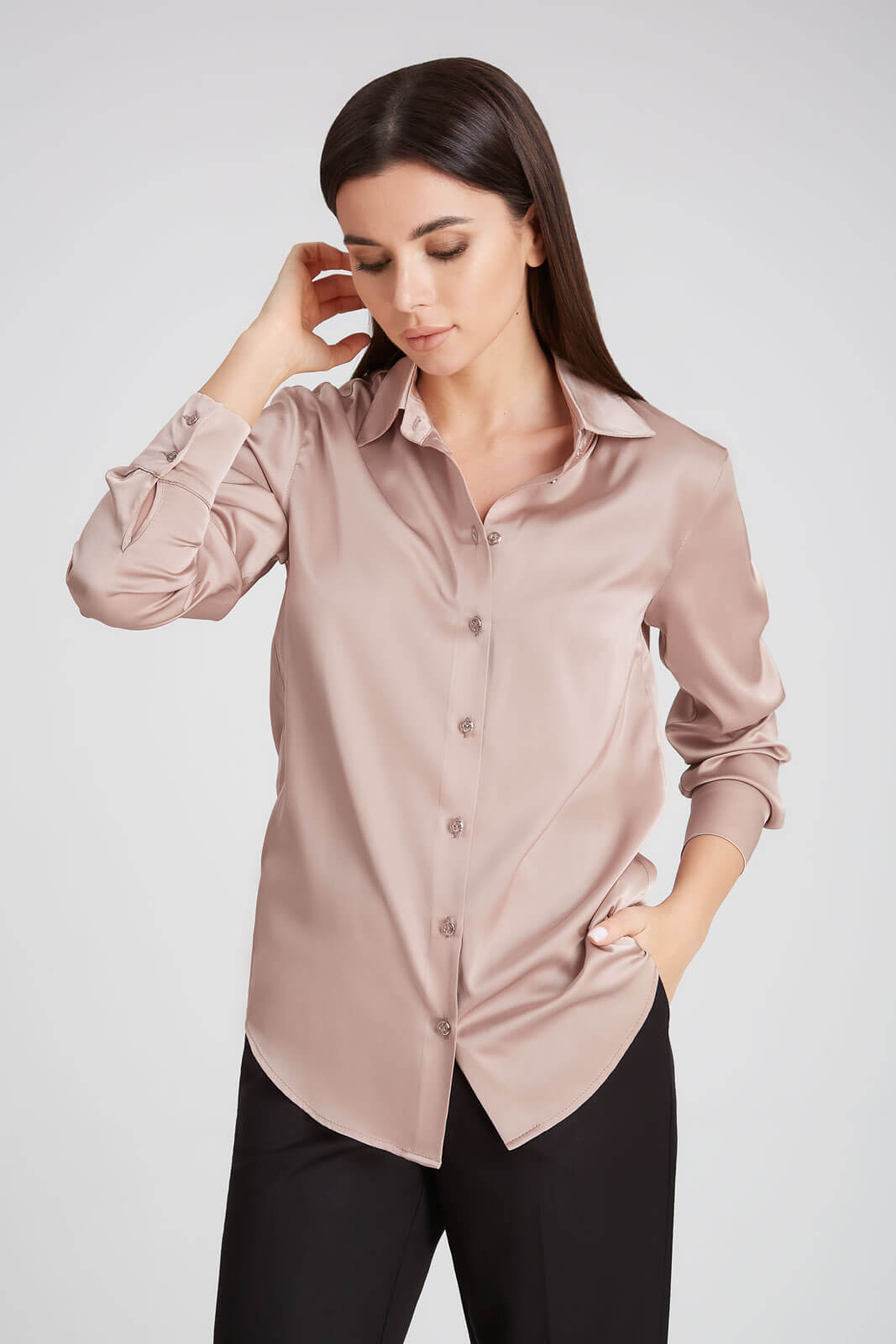 Блузка 416 миндаль 42-58