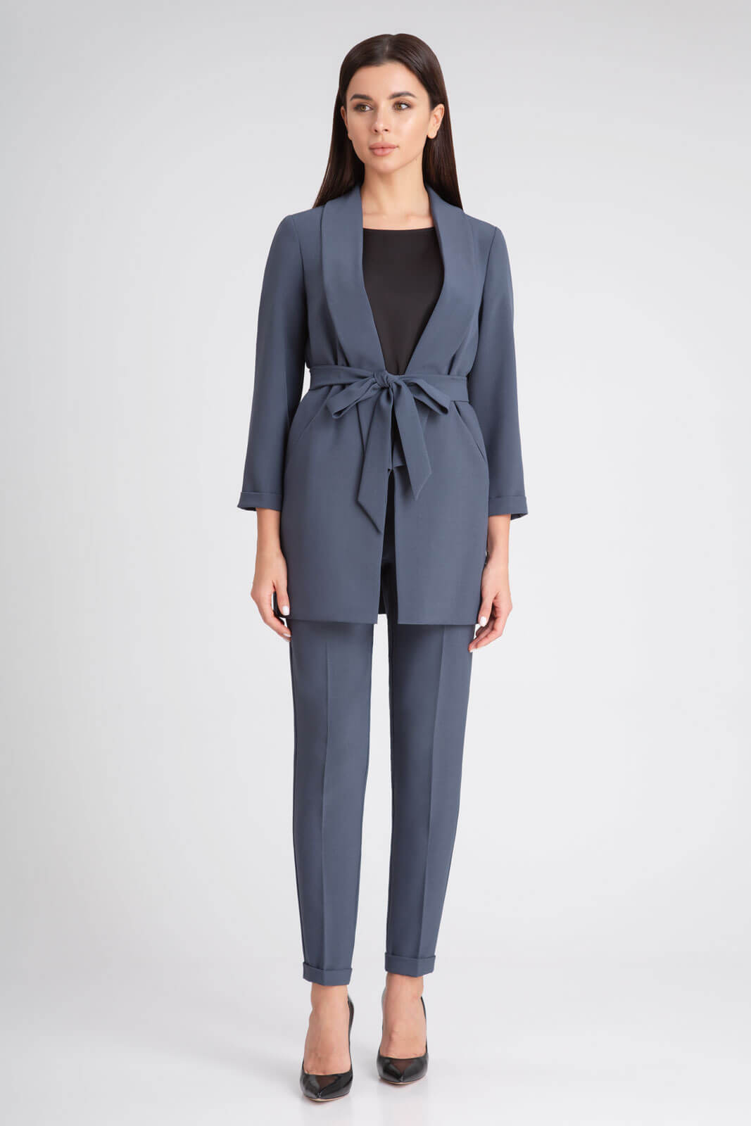 Костюм брючный 10305 графит 42-58