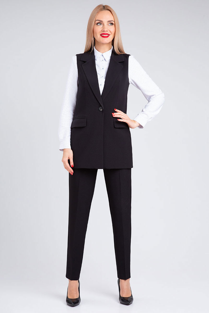 Костюм брючный 20403 черный 42-58