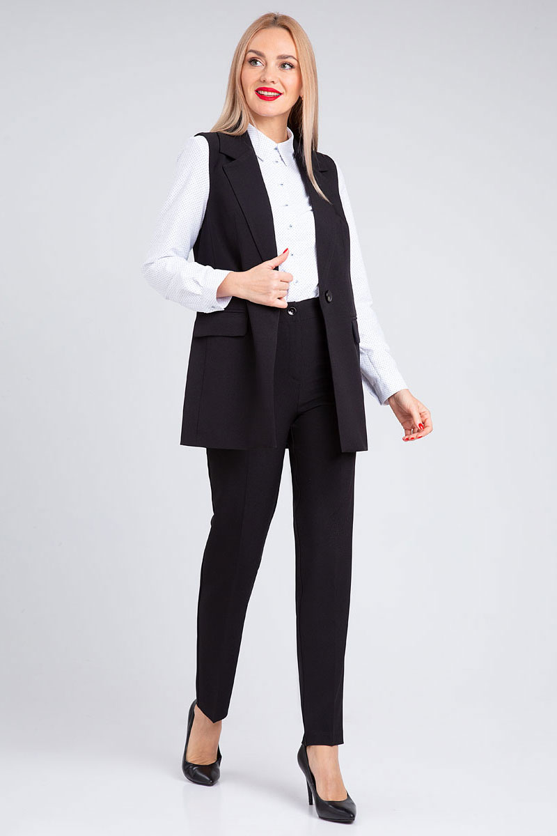 Костюм брючный 20403 черный 42-58