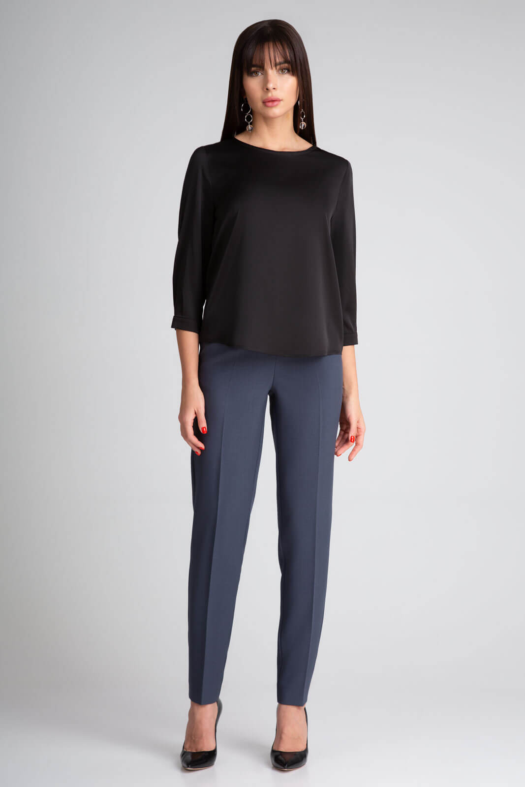 Блузка 417 черный 42-52