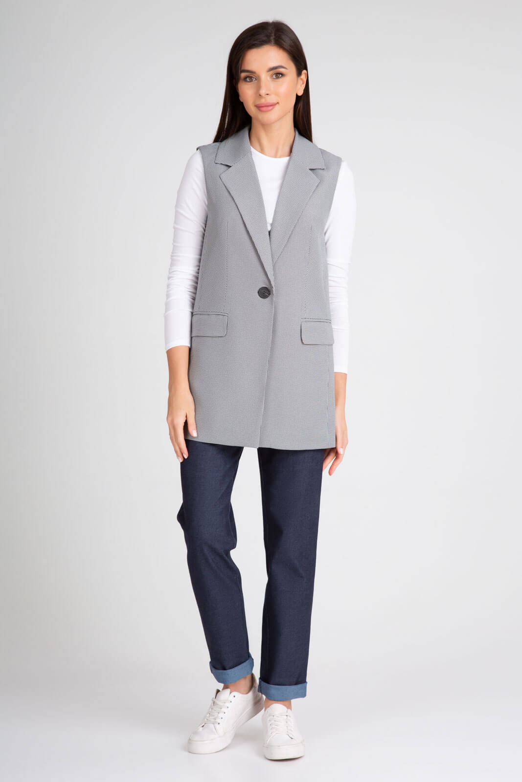 Жилет 204 гусиная лапка 42-58