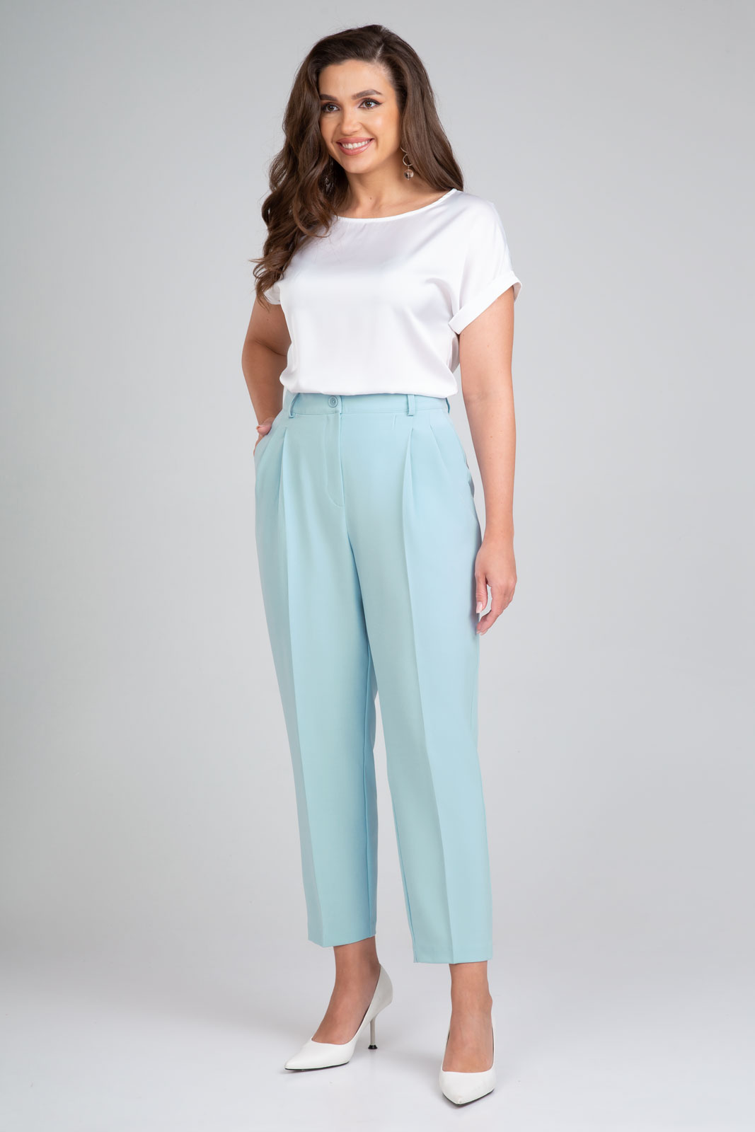 Брюки 310 голубой цвет 42-52