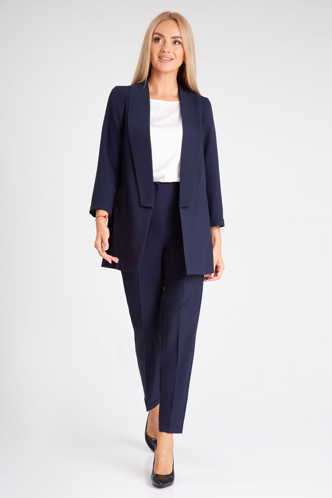 Костюм брючный 10305 синий цвет 42-58