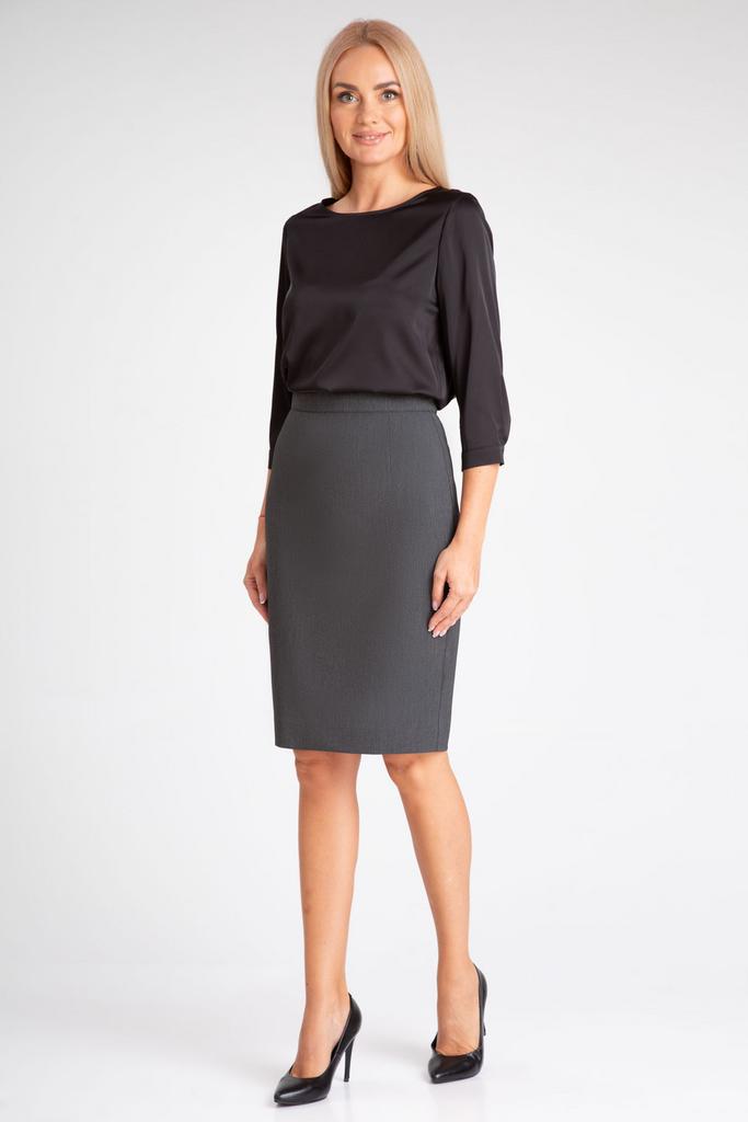 Юбка 508 темно-серый цвет 42-48