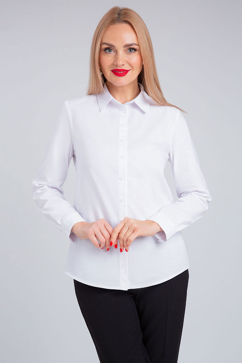 Блузка 421/1 белый цвет 42-52