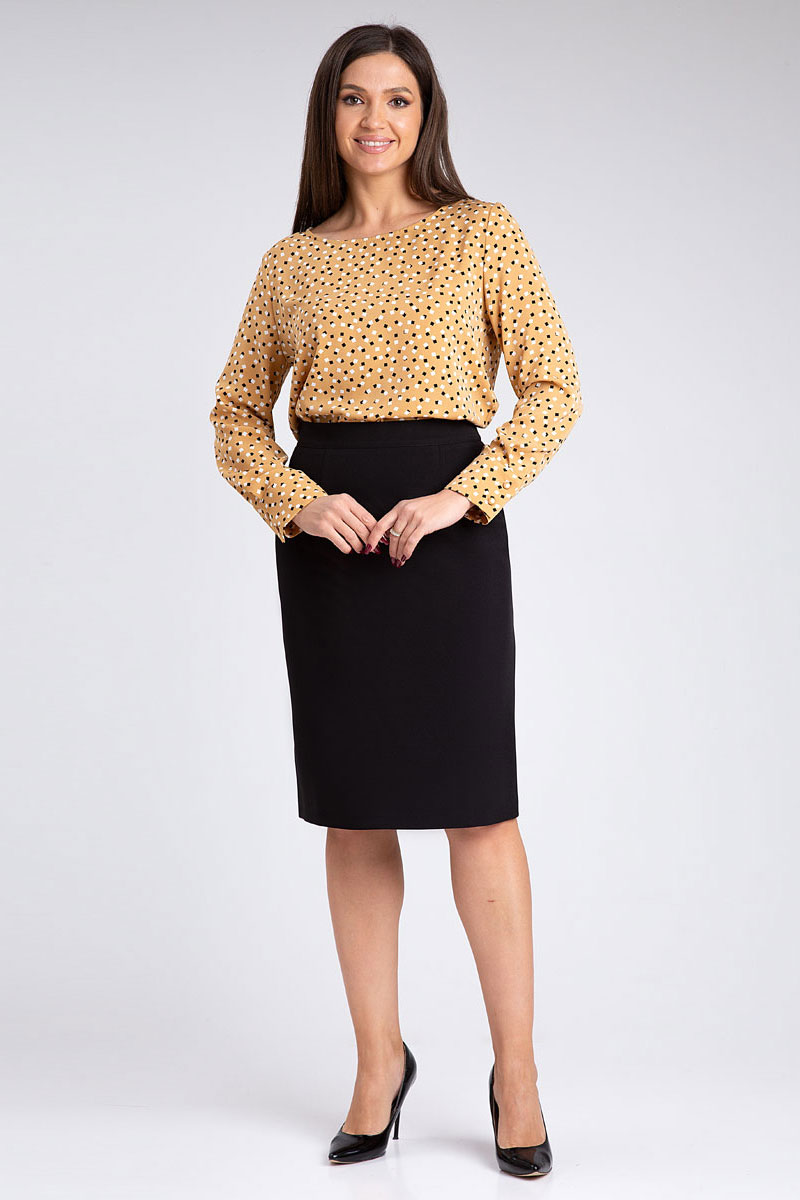 Юбка 509 черный цвет 46-56