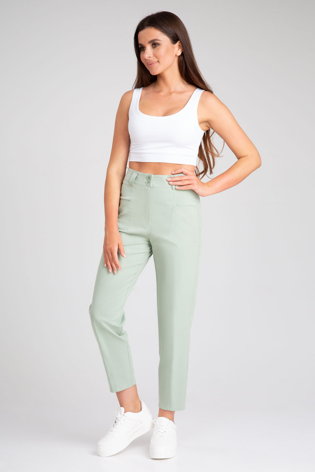 Брюки 306 зеленый цвет 42-52