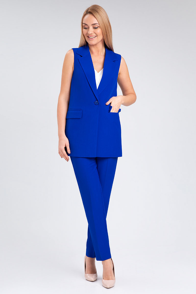 Костюм брючный 20403/1 цвет василек 42-58