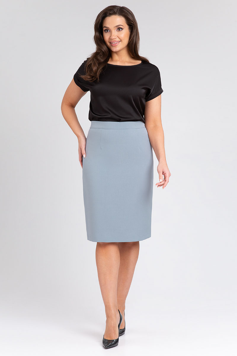 Юбка 509 серый цвет 46-56