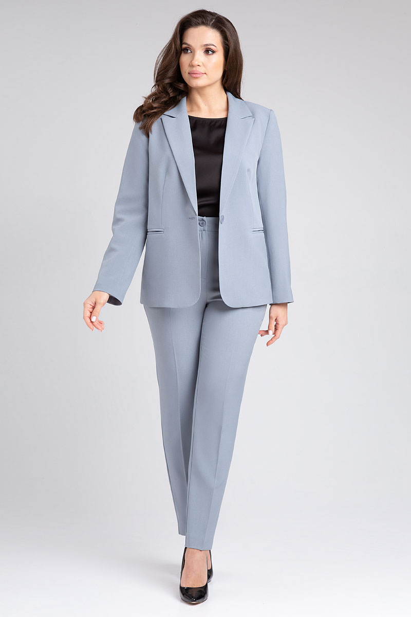 Костюм брючный 10403 серый цвет 42-58