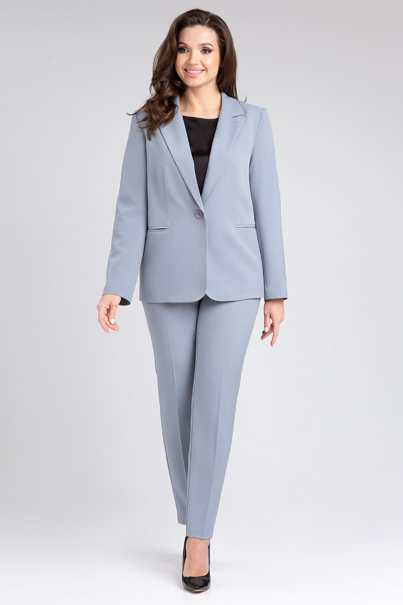 Костюм брючный 10403 серый цвет 42-58