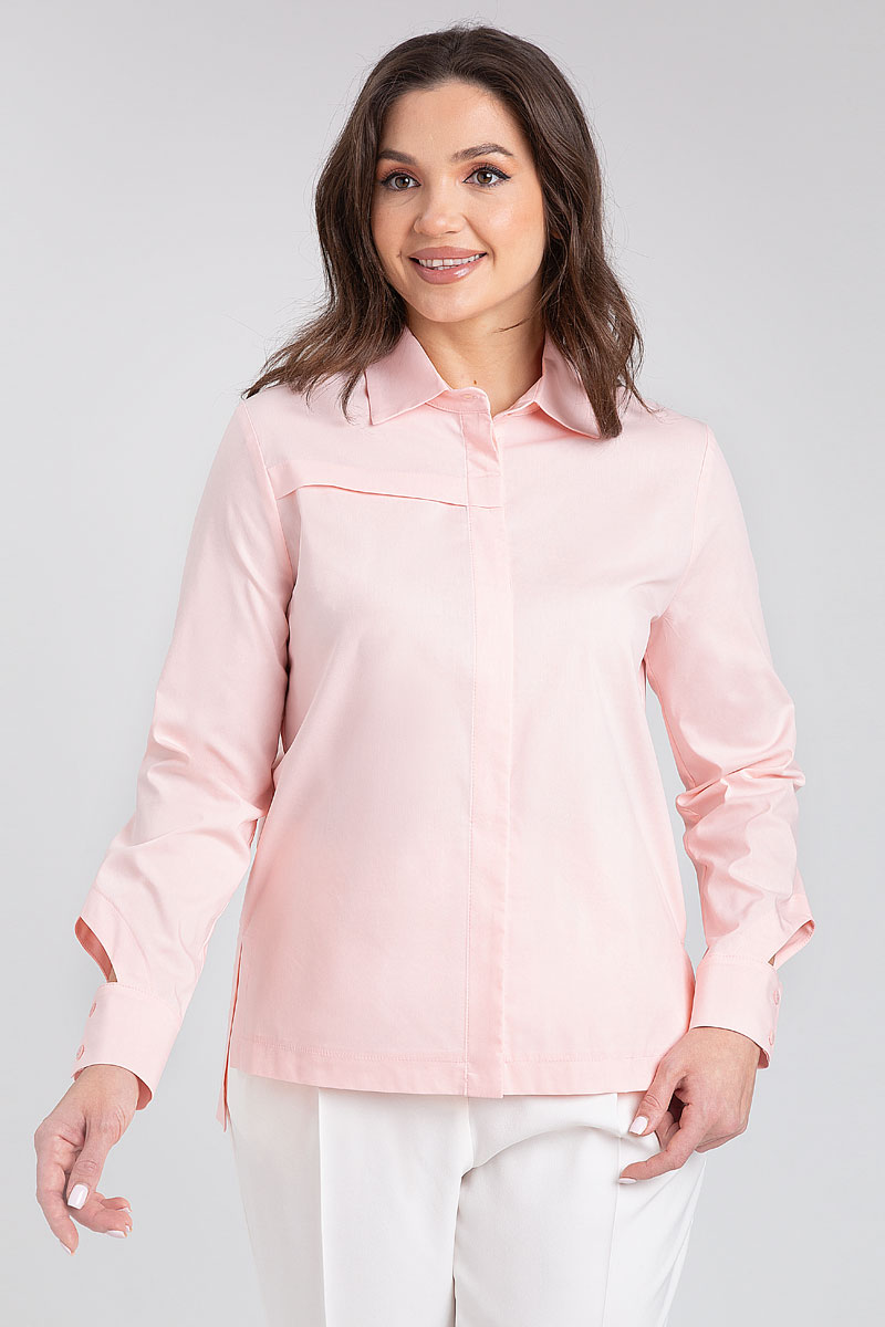 Блузка 418 лососевый цвет 42-58
