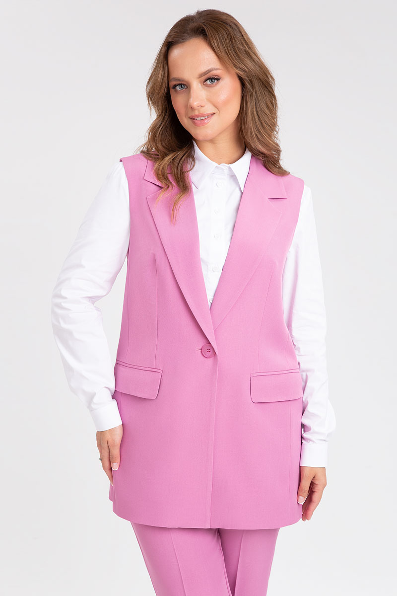 Костюм брючный 20403/1 лиловый цвет 42-58