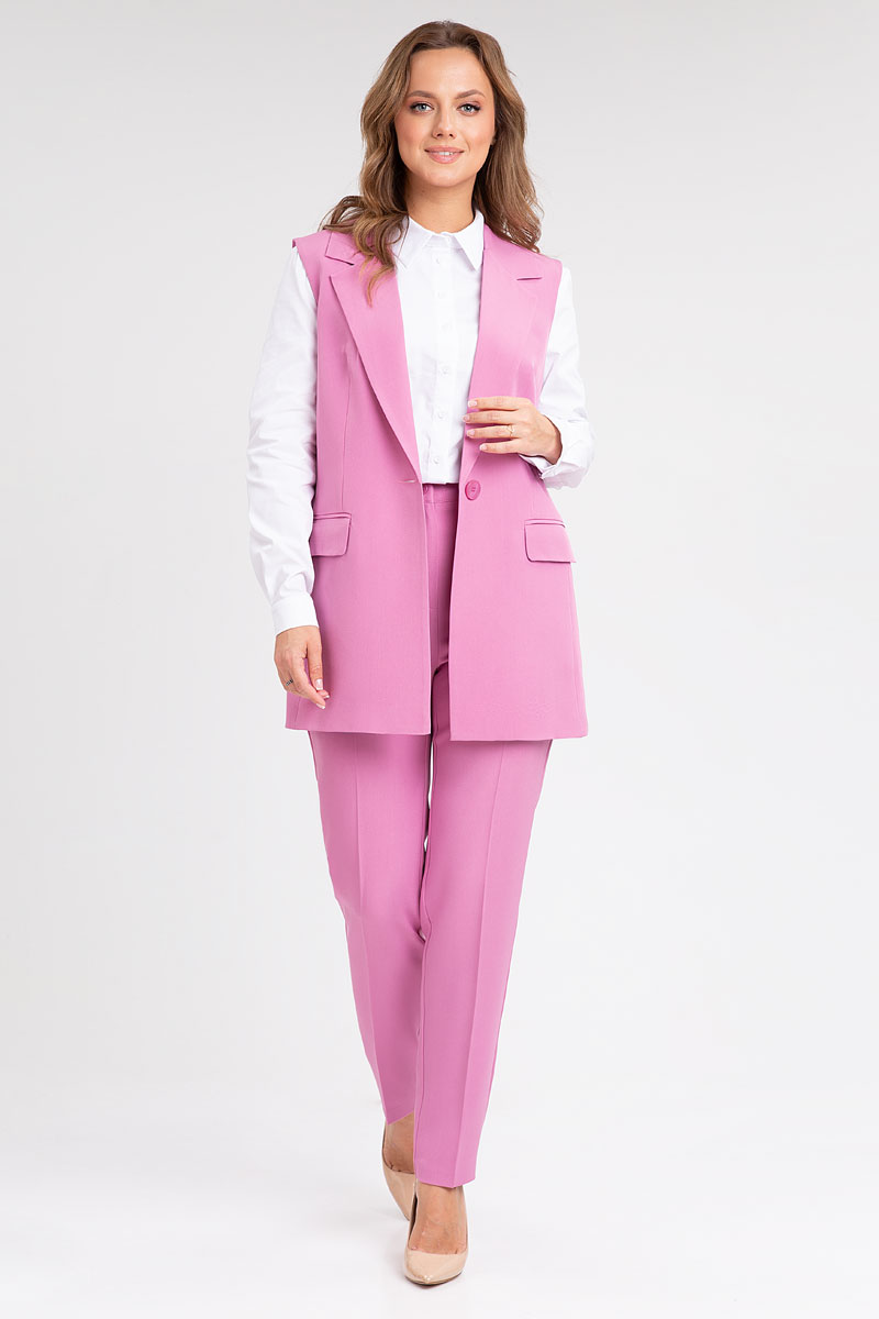 Костюм брючный 20403/1 лиловый цвет 42-58