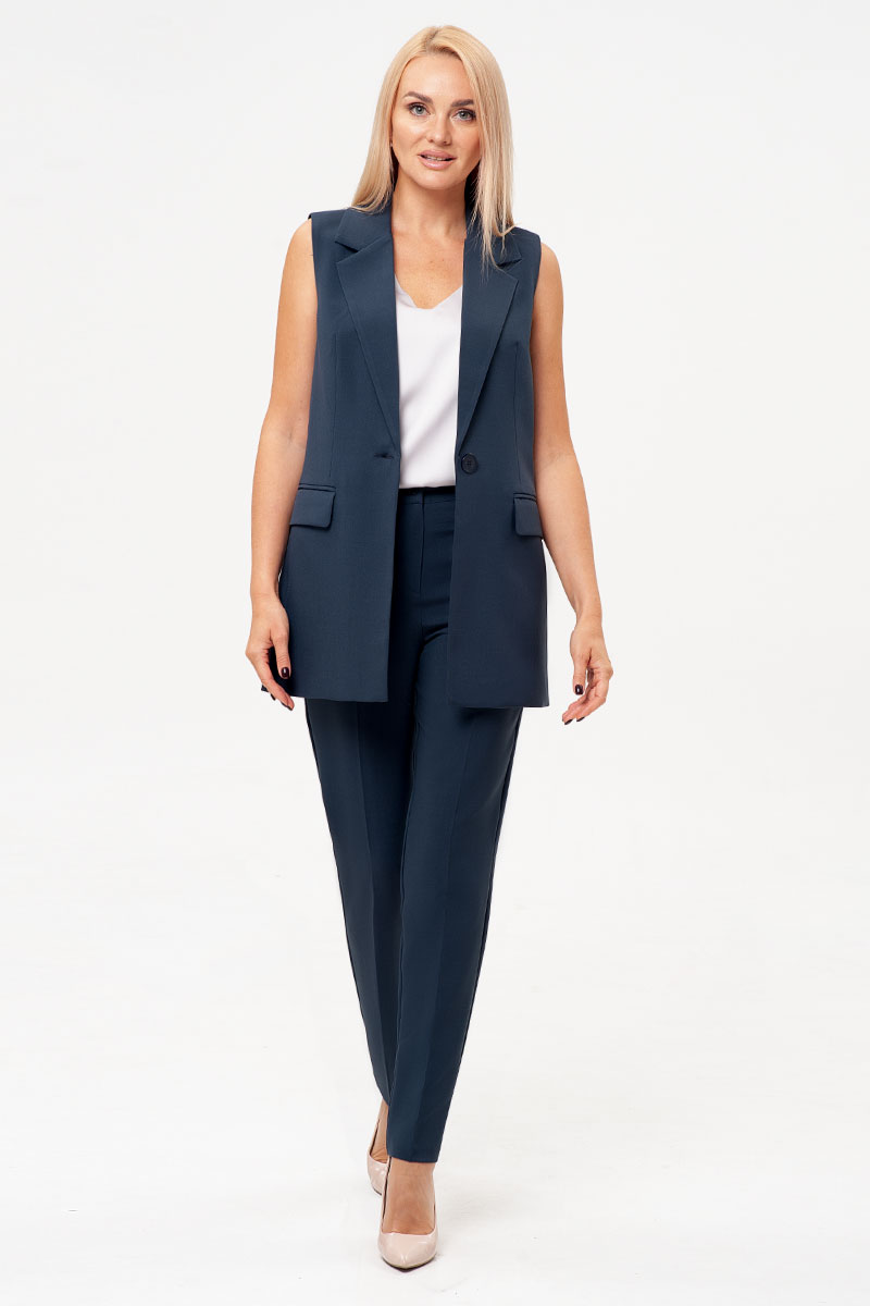 Костюм брючный 20403/1 темный графит 42-58