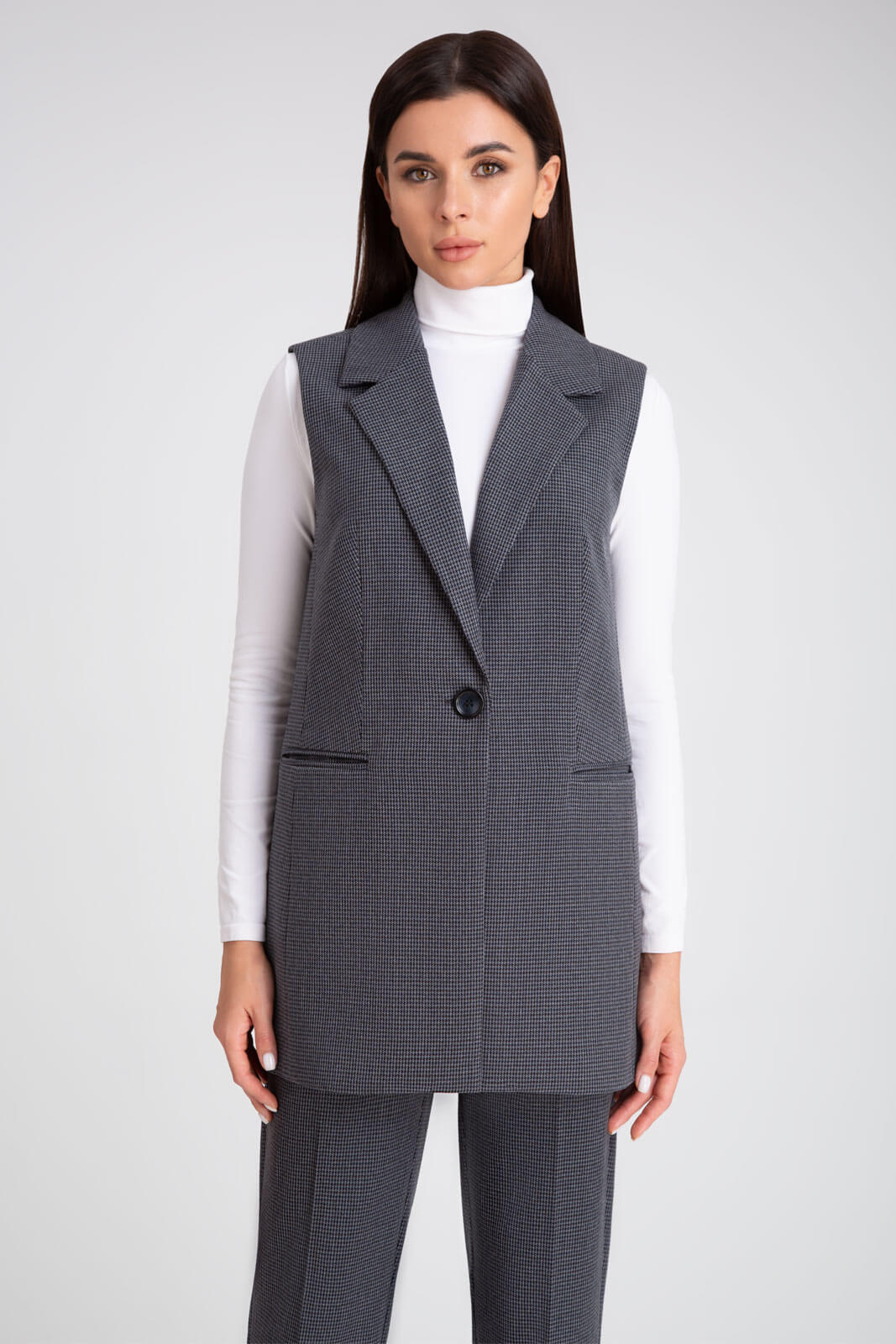 Костюм брючный 20403/1 гусиная лапка 42-58