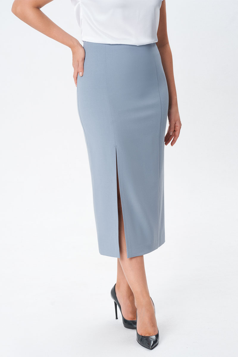 Юбка 510 серый цвет 44-54