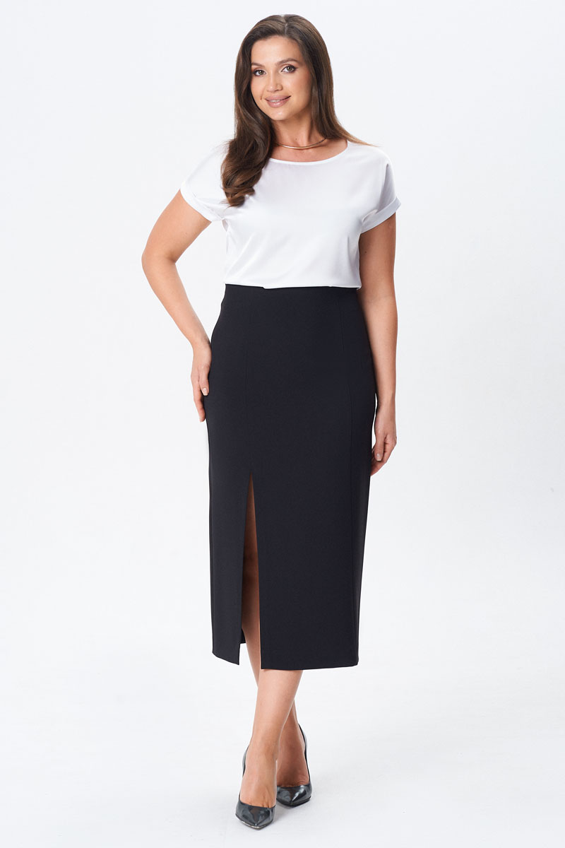 Юбка 510 черный цвет 44-54