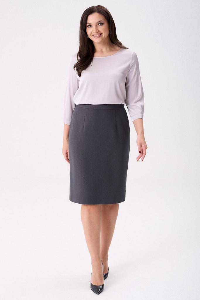 Юбка 509 темно-серый цвет 46-56