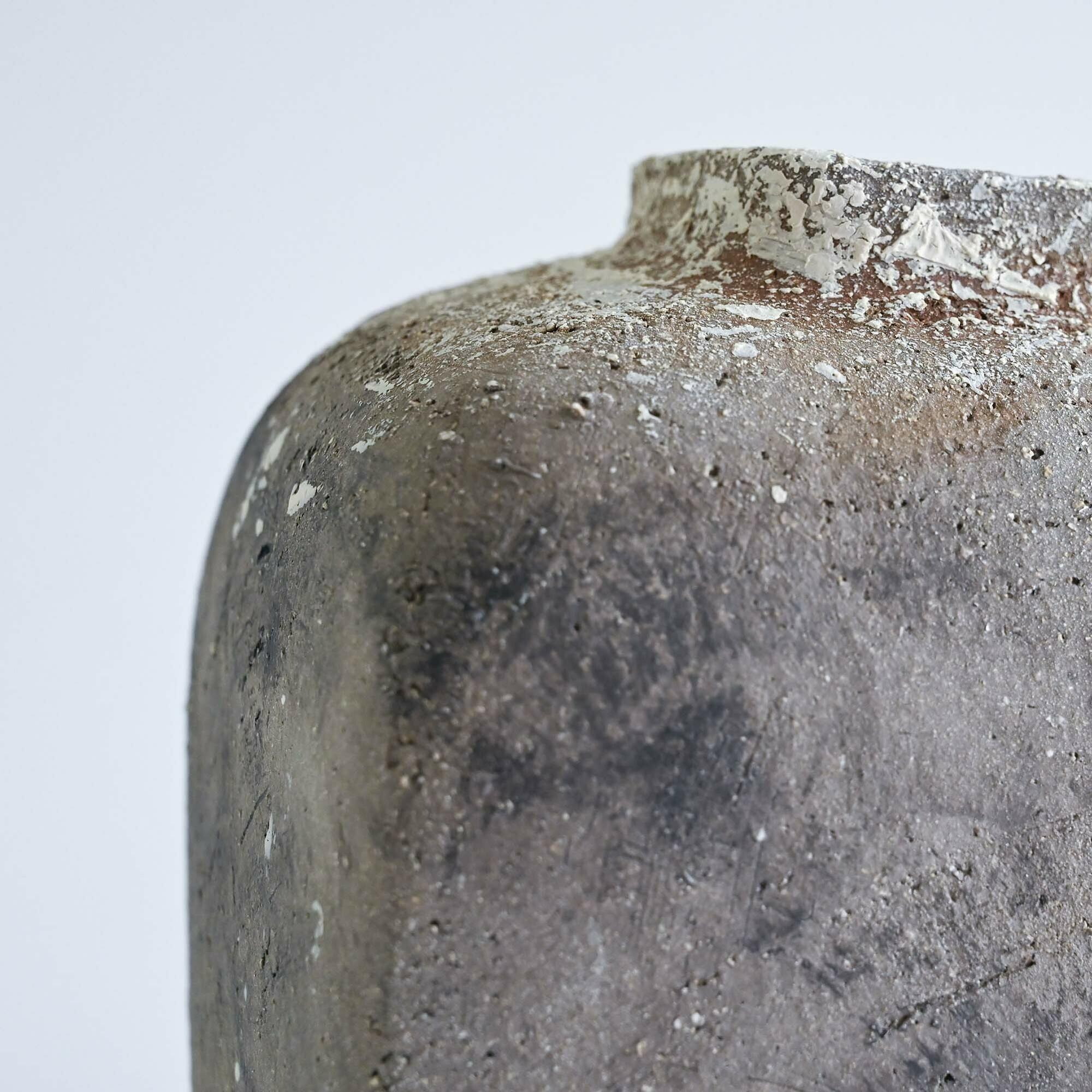 GREY TEXTURED CERAMIC VASE #6