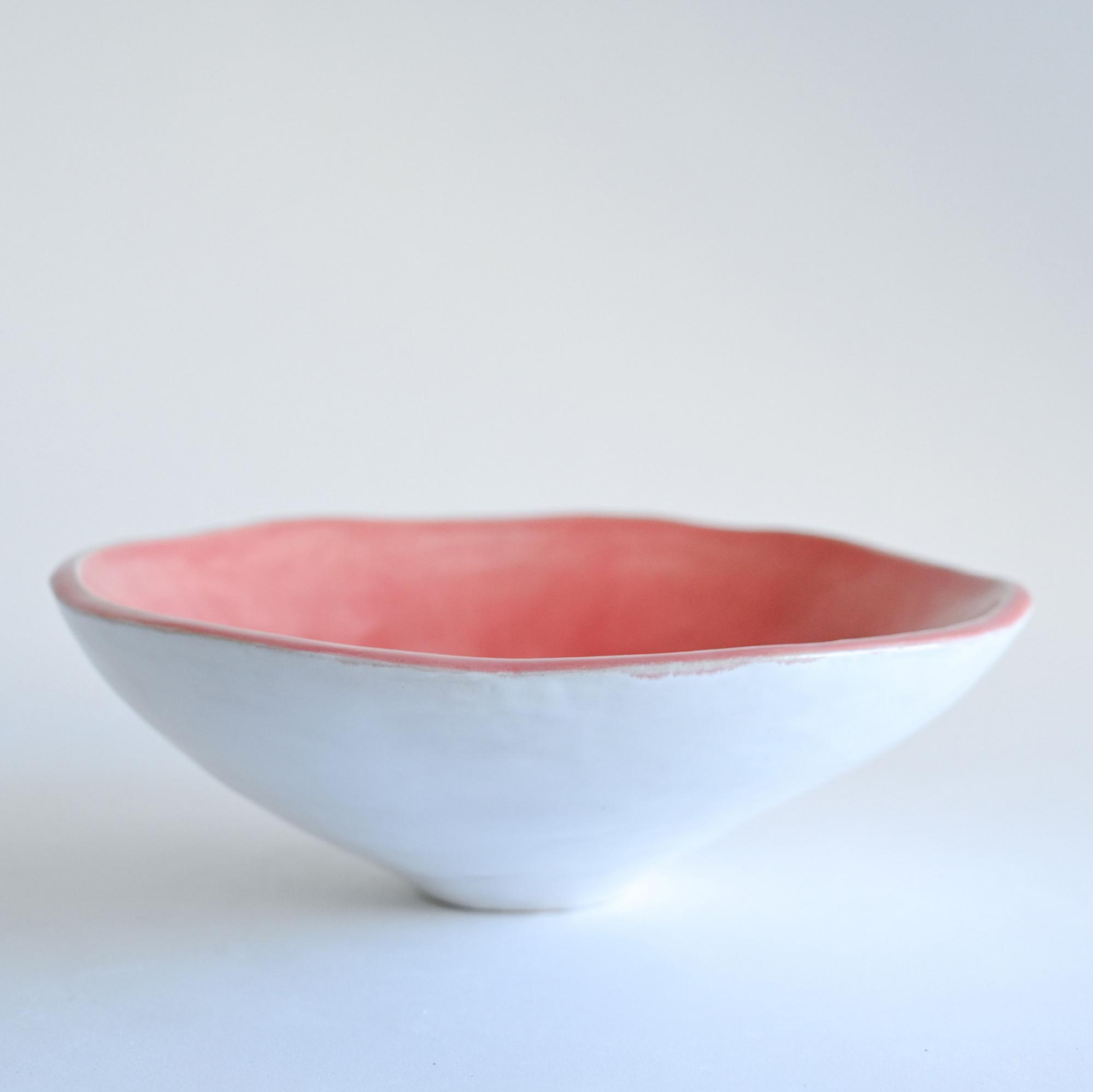 Handmade ceramic bowl minimalist Flower shaped Portugal