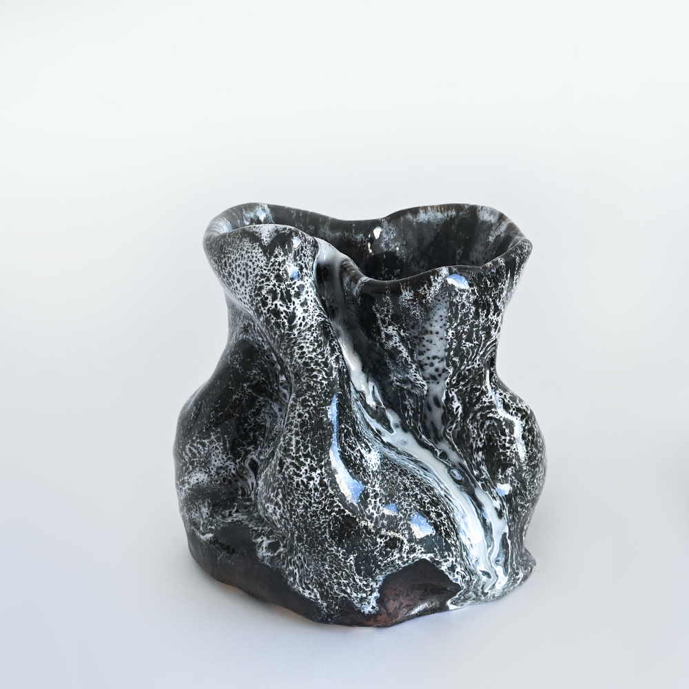 Handmade ceramic vase art object